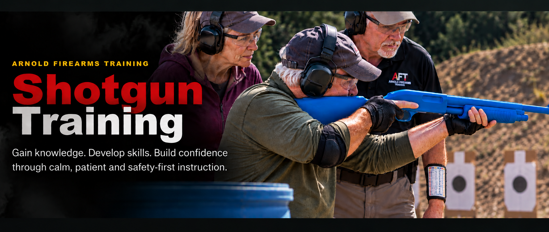 Shotgun Training. Gain knowledge, develop skills and build confidence through calm, patient and safety-first instruction.